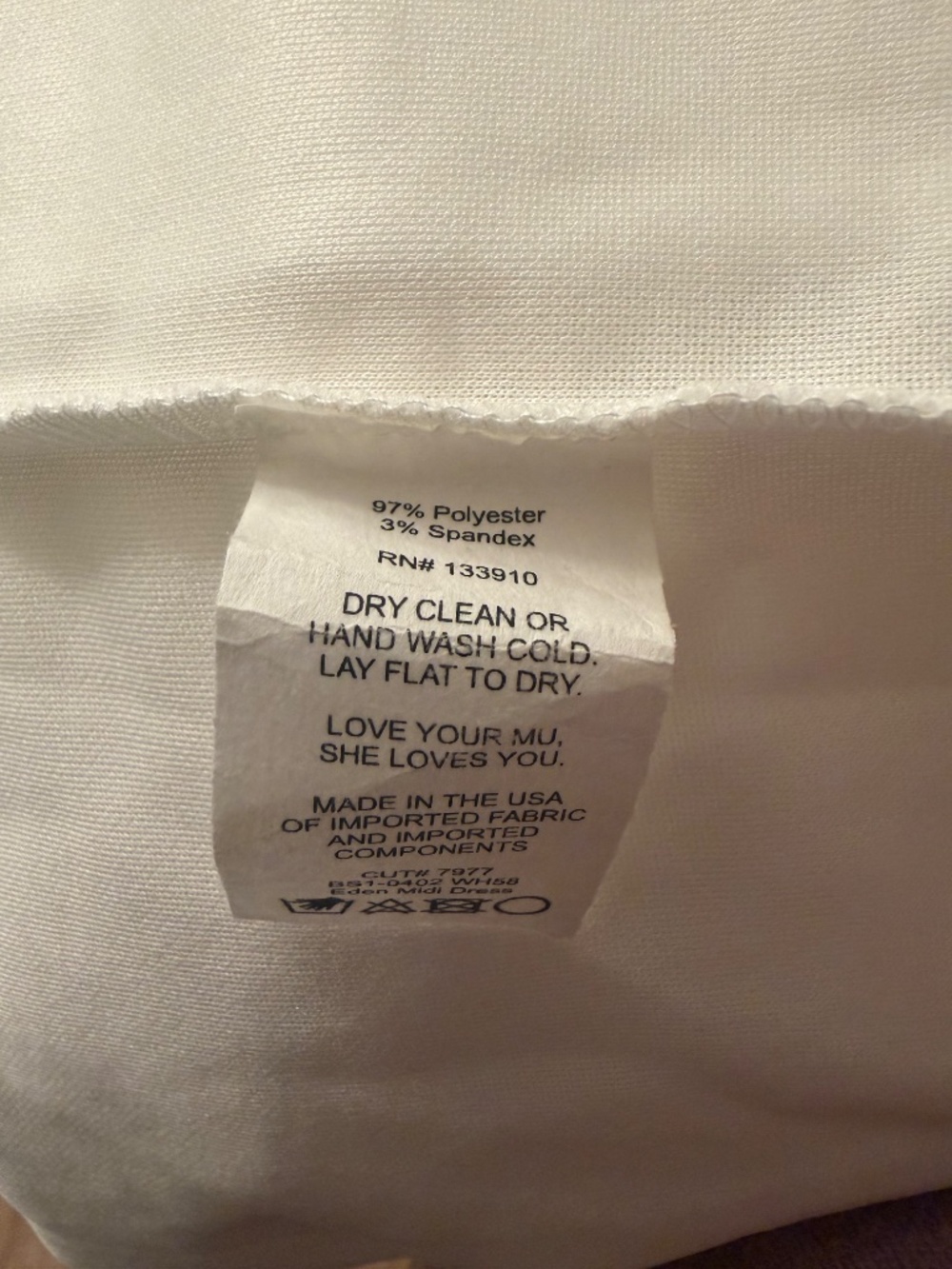 SHOW ME YOUR MUMU Eden Mini Dress White Stretch Bride Women’s Size Large - Picture 8 of 8